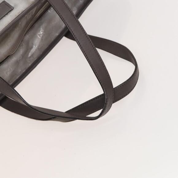 GUCCI GG Implementation Tote Bag Coated Canvas Silver - Picture 7 of 12